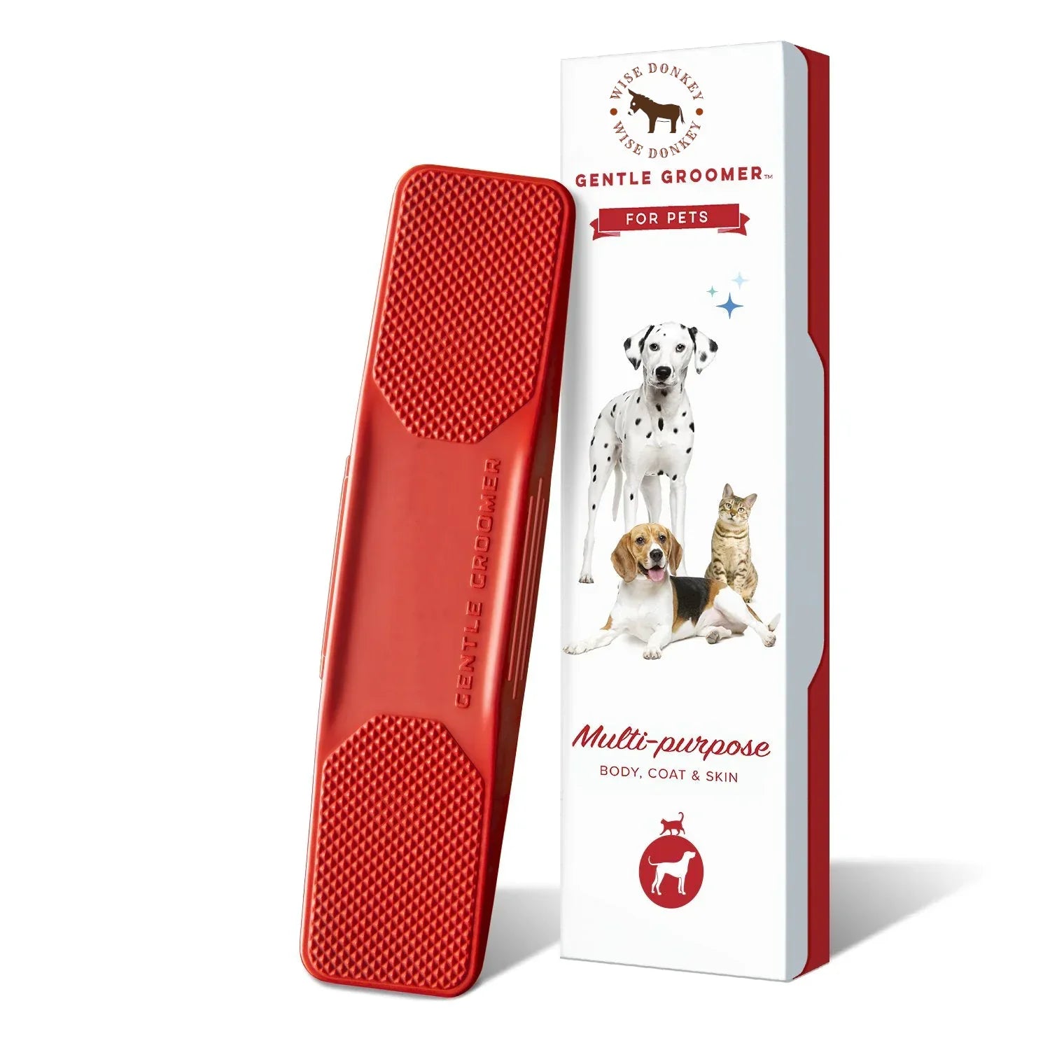 Pet Gentle Groomer Brush – Stress-Free Shedding Control